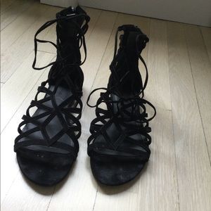 Kendall & Kylie flats suede sandals size 39.5